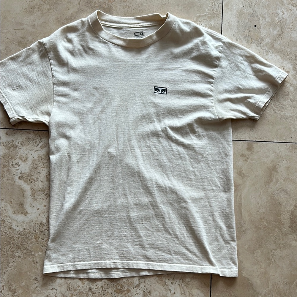 Men's OBEY Cream Colored T-Shirt
